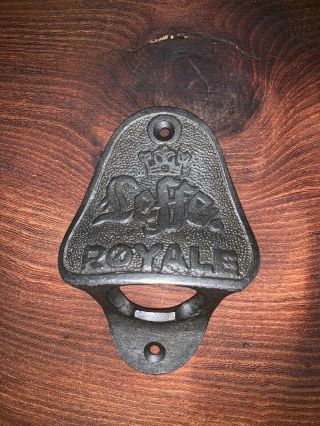 Cast Iron Bottle Opener/wall Mounted/heavy/vintage Style/rustic/leffe Royale