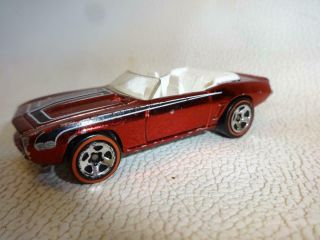 Vintage 1969 Camaro Hotwheels Hot Wheels Diecast Car With Red Line Tires