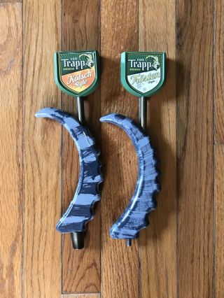 Von Trapp Dunkel Beer Tap Handle Tusk Set Of Two Tavern Kegerator Collectible