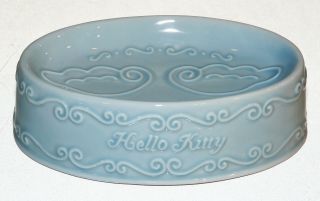 Sanrio Hello Kitty Blue Ceramic Soap Dish Blue Angel Wings Vintage 1976 - 1999 3