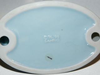 Sanrio Hello Kitty Blue Ceramic Soap Dish Blue Angel Wings Vintage 1976 - 1999 5