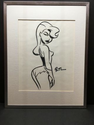 Comic Art Batman Animated Poison Ivy Drawing By Bruce Timm Con Sketchnr