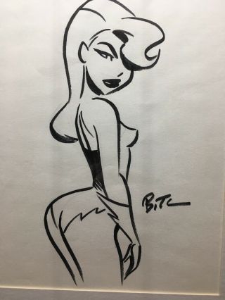 Comic Art Batman Animated Poison Ivy Drawing By Bruce Timm Con SketchNR 3