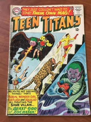 Teen Titans 1 1966 Dc Comics Gd/vg