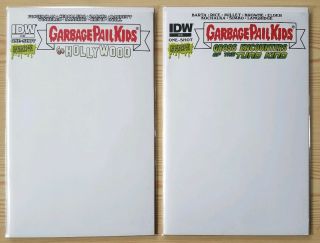 Garbage Pail Kids Go Hollywood & Close Encounters - Blank Sketch Variant Covers