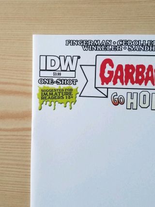 Garbage Pail Kids Go Hollywood & Close Encounters - Blank Sketch Variant Covers 2