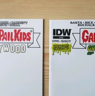 Garbage Pail Kids Go Hollywood & Close Encounters - Blank Sketch Variant Covers 3