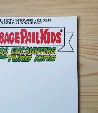 Garbage Pail Kids Go Hollywood & Close Encounters - Blank Sketch Variant Covers 4