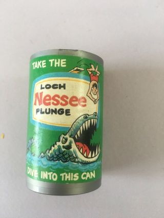 Vintage Fleer Crazy Can Series,  Candy Can,  Chug A Can Loch Nessee Plunge