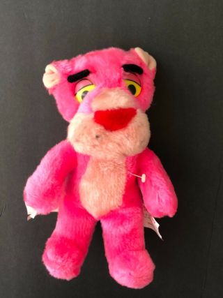Vintage Pink Panther Plush Toy 10 inch Mighty Star 1980 Cute 2