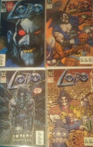 Dc Comics Lobo 1,  2,  3,  4 (1990) Vf; 1st Solo Series; Complete Set
