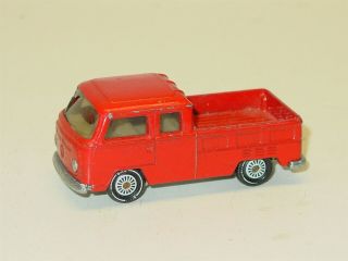 Vintage Siku Vw Pritschwagen Bus Pickup Truck,  Die Cast Toy Vehicle,  Red