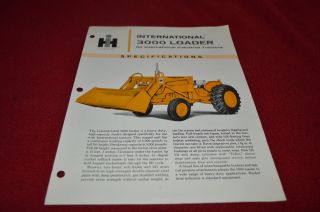 International Harvester 3000 Industrial Tractor Loader Dealer 