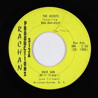 R&b Soul Garage 45 - Ascots - Have Gun (will Travel) - Rashan - Mp3 - Obscure