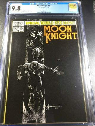 1982 Marvel Moon Knight 25 Cgc 9.  8 1st Appearance Of Black Spectre