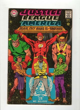 Justice League Of America 57 F 6.  0 White Pages