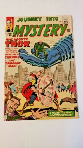 Journey Into Mystery 101 Vintage Marvel Comic Key 2nd Avengers X - Over Vg