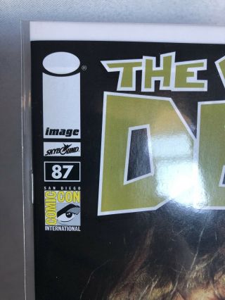 THE WALKING DEAD 87 SDCC PHOTO VARIANT Signed By Robert Kirkman.  Image Comics 3