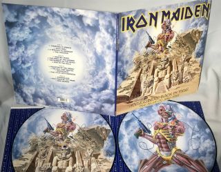 Lp Iron Maiden Somewhere Back In Time (2lp Picture Vinyl,  2008,  Sony) Nm/nm
