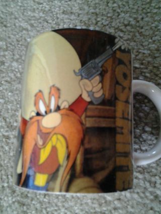 Yosemite Sam Vintage 1996 Warner Bros Looney Tunes Ceramic Coffee Mug Fr Estate