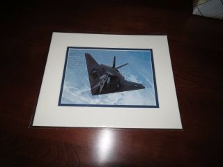 Smithsonian F - 117 Nighthaw Color Photo Print 8 " X 10 " With Double Mat In Pkg