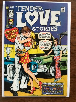 Tender Love Stories 4 Nm - 9.  2 White Pages Near Perfect Spine Full Color