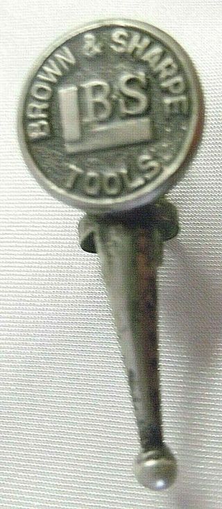 Ibs Brown & Sharpe Vintage Hardware Tools Advertisement Pen Pencil Clip Holder