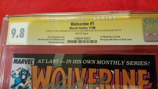Wolverine 1 CGC 9.  8 SS Stan Lee Romita SR Claremont 1st Patch Buscema cover NM, 2