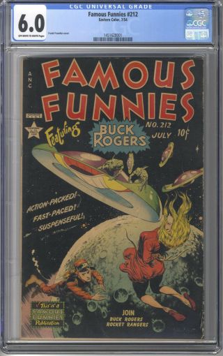 Famous Funnies 212 Cgc 6.  0 Golden Age Frank Frazetta Classic Cover
