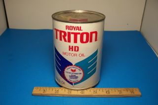 Royal Triton Oil Quart Can Full Motor Union 76