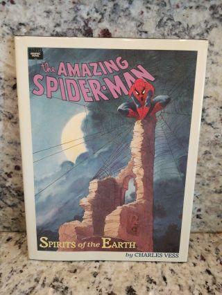 Spider Man Spirits Of The Earth Charles Vess First Print Hardcover 1990
