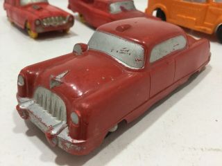 Viceroy Sunruco Hard Rubber Toy Red Fire Chief Buick Sedan 5.  5” Canada Variation