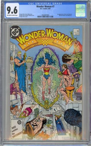 Wonder Woman 7 Cgc 9.  6 Nm,  Owwp 1st Cheetah (barbara Ann Minerva) Dc 1981