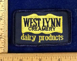 Vintage West Lynn Creamery Dairy Milk Farming Uniform Patch