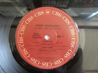 Ozzy Osbourne - No Rest For The Wicked 1989 Rare 7 Tracks Korea Vinyl LP 4