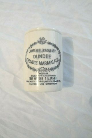 Vintage James Keiller & Sons Dundee Marmalade Stoneware Pot Crock Jar Pottery