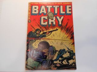 Battle Cry 14 (september 1954 Stanmor) 4.  0 Vg Rare Golden Age War Comic
