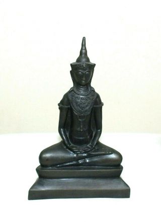 Phra Bucha Antique Style Buddhist Art Brass Statue Thai Buddha Amulet