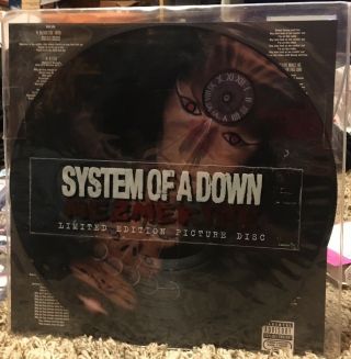 System Of A Down Mezmerize Limited Edition Picture Disc Lp Vinyl - Like Rare
