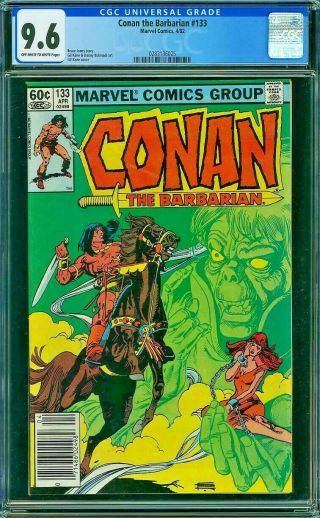 Conan The Barbarian 133 Cgc 9.  6 Gil Kane Bruce Jones 1982
