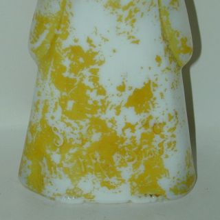RF Outcault Yellow Kid Milk Glass Hot Sauce Bottle circa 1900 SCARCE Exc Cond 2