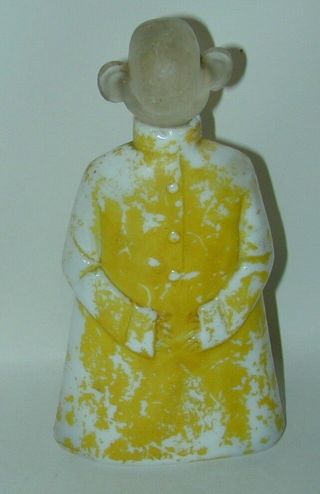 RF Outcault Yellow Kid Milk Glass Hot Sauce Bottle circa 1900 SCARCE Exc Cond 4