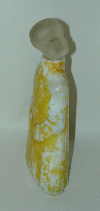 RF Outcault Yellow Kid Milk Glass Hot Sauce Bottle circa 1900 SCARCE Exc Cond 5