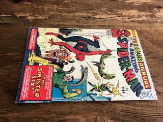 The Spider - Man Annual 1 1st Appearance of Sinister Six Marvel 1964 c 11