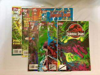 Topps Comics Return To Jurassic Park 1995 Set 1 - 8 Near Golden Era Rare
