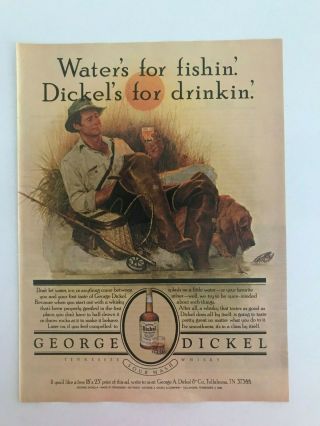 George Dickel Tennessee Whisky 1983 Vintage Print Ad