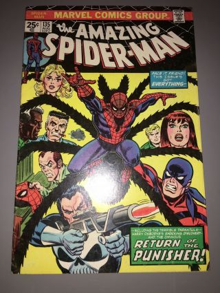 Spider - Man 135 - - 1974 2nd Full Appearance Of Punisher