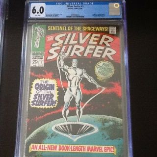 Silver Surfer 1 Cgc 6.  0 White Pages