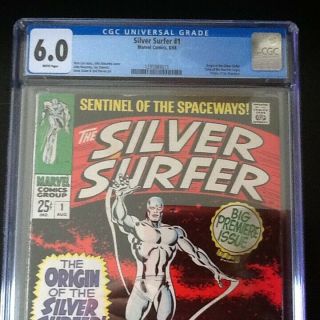 Silver Surfer 1 CGC 6.  0 White Pages 2