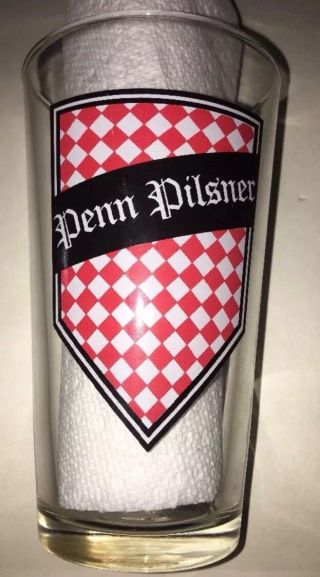 Penn Pilsner Brewery Pennsylvania Pa Beer Pint Glass.  Bar Man Cave
